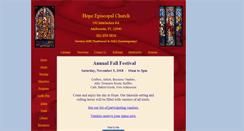 Desktop Screenshot of hopeepiscopalchurch.org